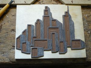 le lino gravé de la ville le lino gravé de la ville