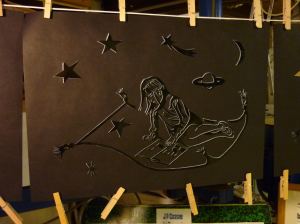 effet de relief blanc