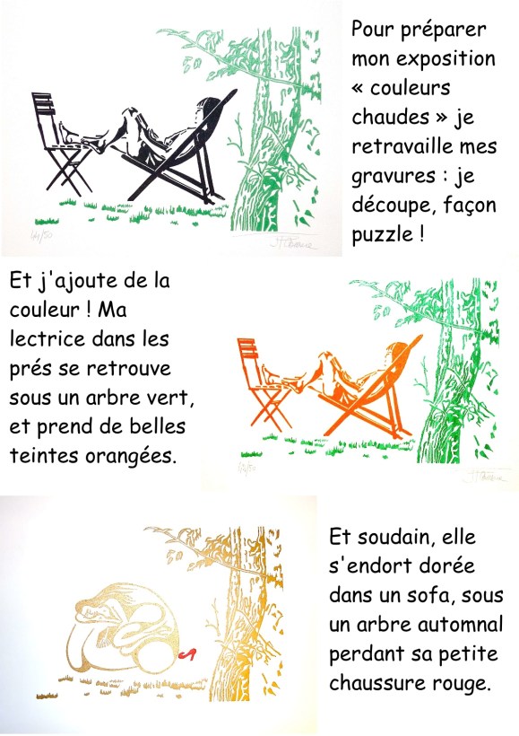 lectrice dans les prés dorée