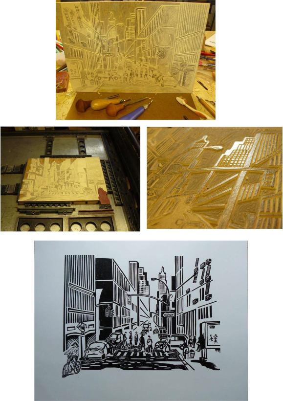 cathy à vélo à manhattan