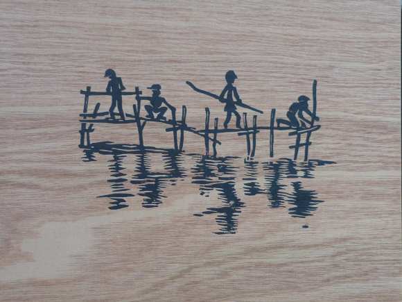 solidarité tirée sur bois