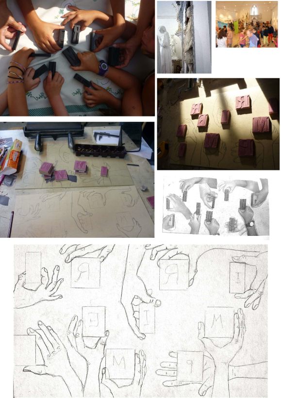 Des mains et des lettres