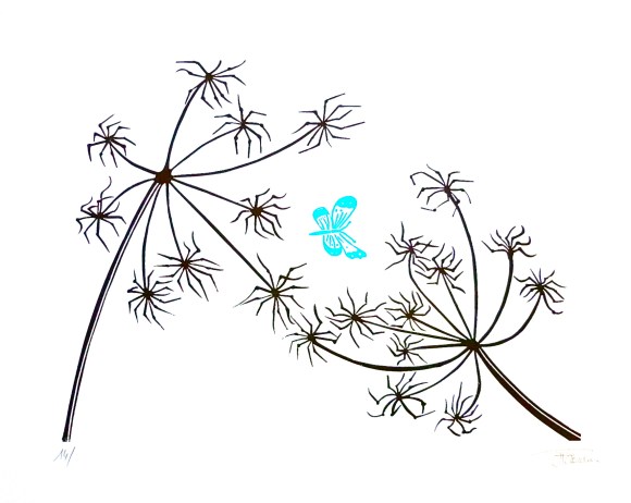 berce le papillon bleu !