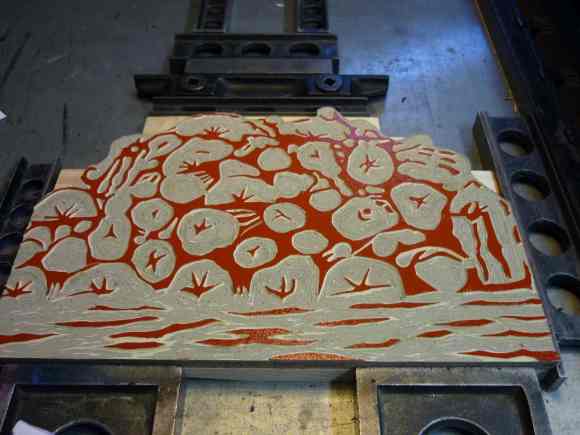 plaque tas de bois 2° état